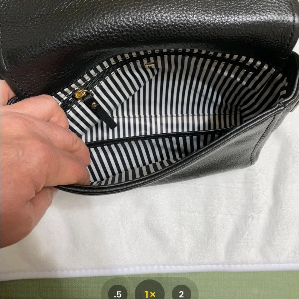 Small Kate Spade Black Pebbled Leather Crossbody Bag - Picture 9 of 14